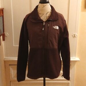 The North Face brown Polartec fleece jacket Sz L